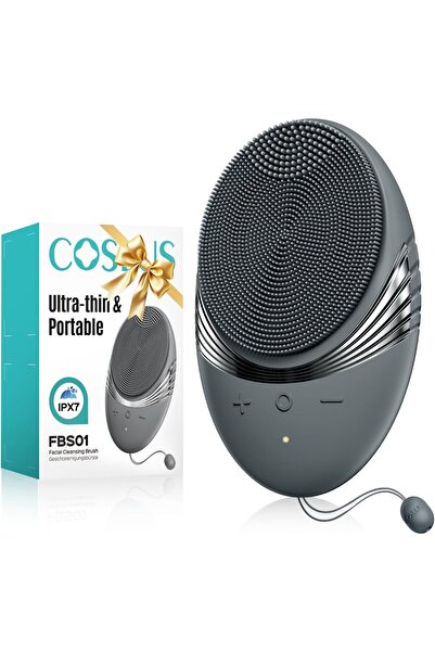 COSLUS فرشاة تنظيف الوجه الكهربائية المقاومة للماء FBS01: فرشاة سيليكون لتنظي...