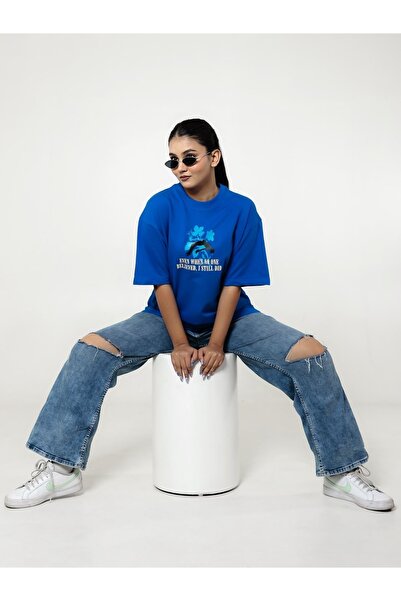 ZAVIXO Women's Basic Oversize T-Shirt 100% Cotton Modern Casual Look