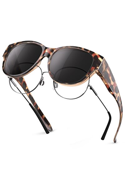 OEM Over-Glasses Sunglasses Polarized UV400 Round Ultra-Light Oversized – Leo...
