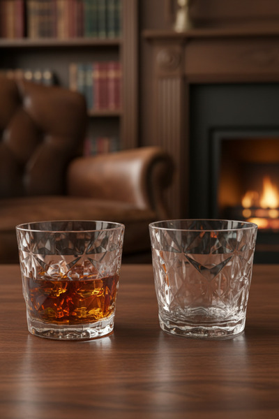 YAZICI Set of 2 250 ml Premium Polycarbonate Whiskey Glasses - Unbreakable Gl...