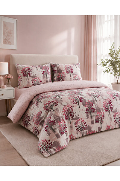 Newsevinç Ev Tekstili Harmony Tree Patterned Double 200 X 240 Duvet Cover Set...