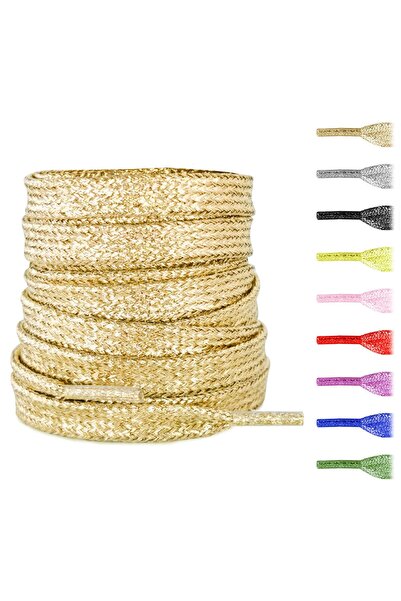 OEM Șireturi plate metalice argintii cu sclipici de 8mm, de înlocuire, pentru...