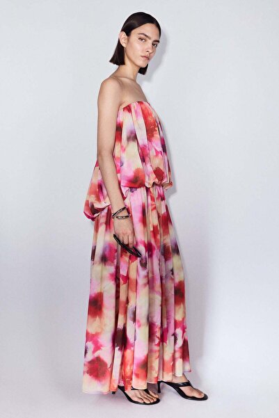 H&M Chiffon bandeau dress