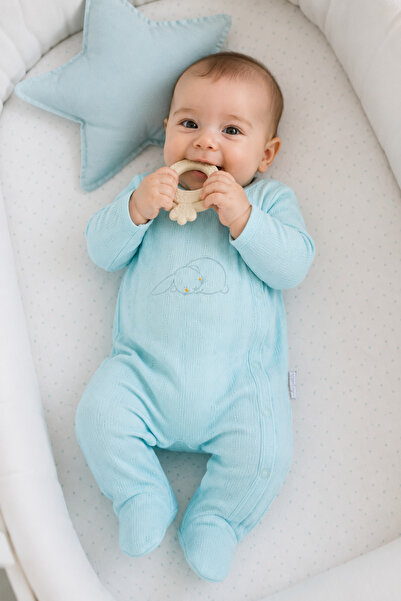 Babyhola 100% Cotton Newborn Jumpsuit with Booties Seasonal 14058