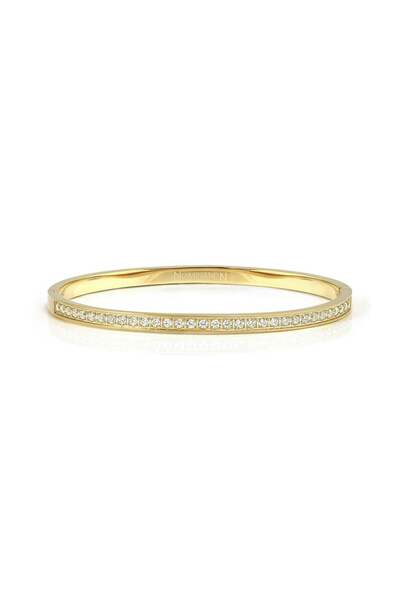 NOMİNATİON Pretty Bangles Gold Paslanmaz Çelik Bileklik – Orta Boy Beyaz Zirk...