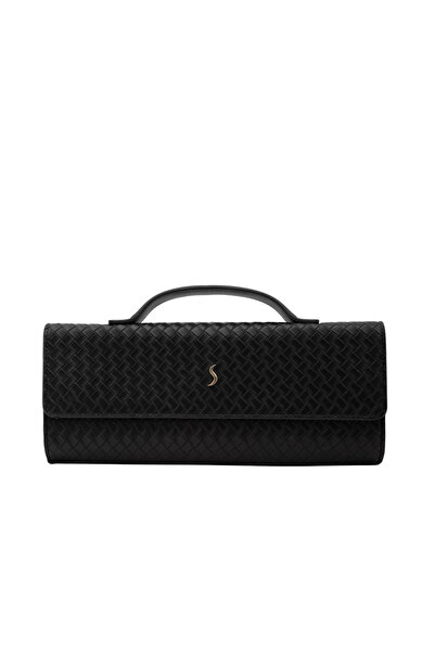 Santini Collection Kadın Clutch Çanta Örgü Dokulu Zarif El Çantası – Aurelia ...