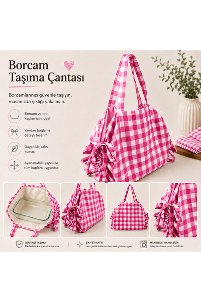 Belomia Home Collection Pötikare Desen Borcam Taşıma Çantası | Ayarlanabilir ...