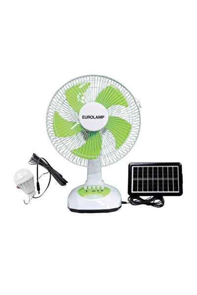 EUROLAMP Ανεμιστήρας επιτραπέζιος 10W, Φ34.5cm, 50(h) cm, Επαναφορτιζόμενος μ...