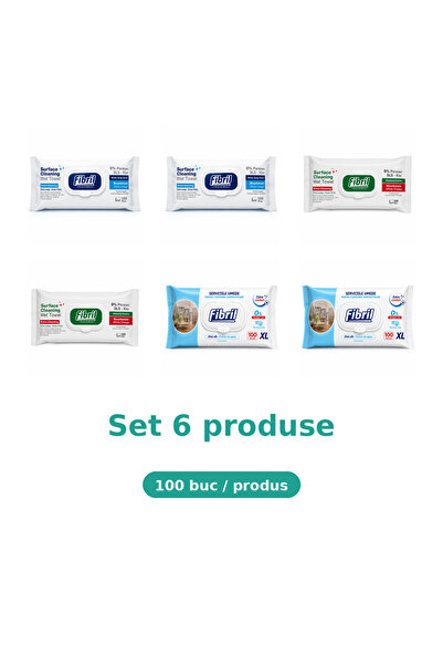 Fibril Комплект от 6 продукта Фибрил, Микс 2x синьо, 2x зелено, 2x XL синьо