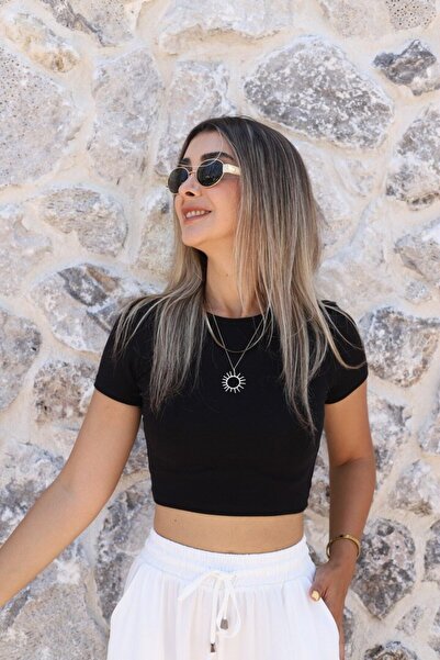 bytugcekaya Top crop negru modal