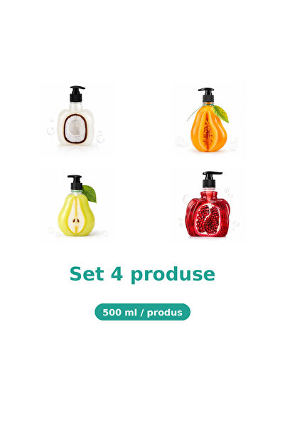 Tasty Set 4 Produse Tasty, Mix Cocos, Pepene Galben, Pere, Rodie