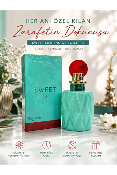 Riposte Sweet Life Kadın Parfüm 100 ML Uzun Süre Kalıcı