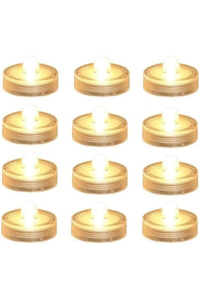 The Bros Bright LED Battery Operated Flameless Tea Light, Submersible Tea Can...