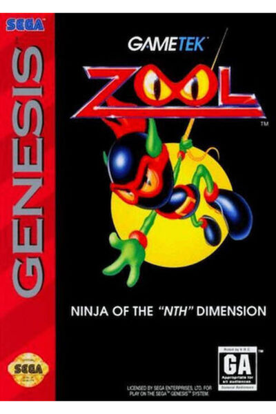 SEGA Zool - Νίντζα της 'N' Διάστασης Παιχνίδι Mega Drive (Μεταχειρισμένο)