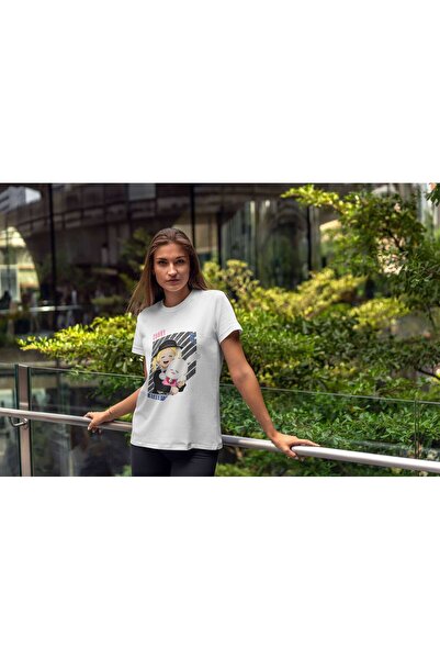 iLovePrints Smiling Girl with Cute Bunny Tshirt