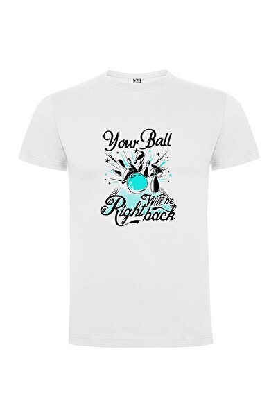 iLovePrints Bowling Ball Collision Design Tshirt