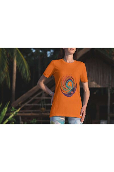 iLovePrints Astronaut in Abstract Space Tshirt