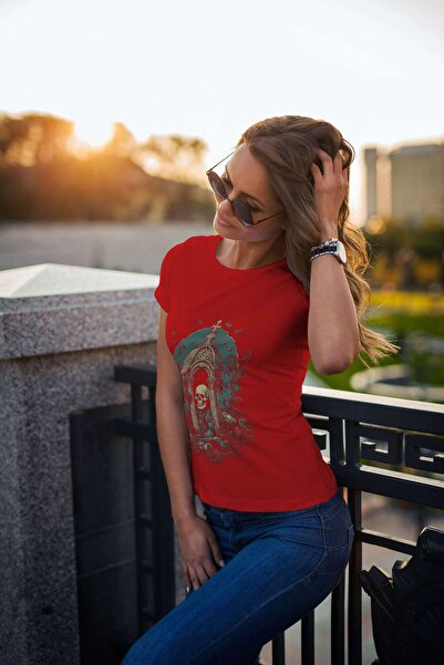 iLovePrints Gothic Skull and Roses Tshirt