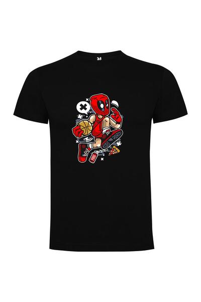 iLovePrints Iconic Hand-Painted Deadpool Tshirt