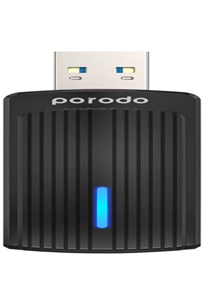 porodo Dual Band WiFi6 USB Adapter with Additional USB A to Type- C Adaptor |...