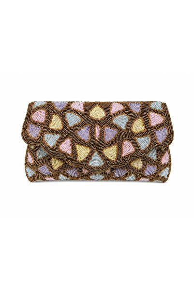 ARCAD Handmade Beaded Shoulder Bag with Chain Strap – Indian Artisan Evening ...