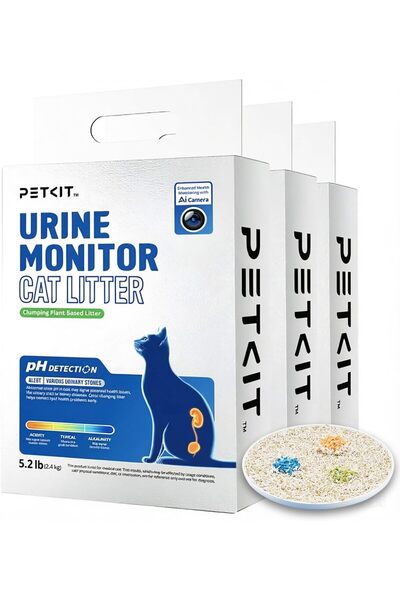 Petkit Cat Litter for Urine Monitor, pH Detection Tofu Litter Plant-Based, Ea...
