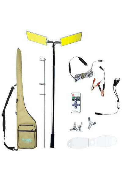 OEM Proiector LED Camping 94W 9116lm cu Braț Telescopic 5m – Kit Nocturna