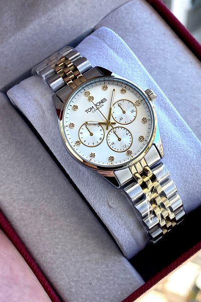 Tom Jones London Original Women's Wristwatch with 2-Year Warranty Steel Strap 3 Atm Water Resistant