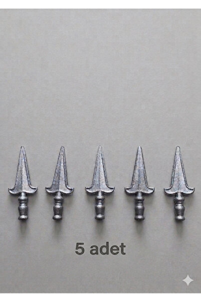 Metal Sepeti Ferforje demir kapı korkuluk mızrağı(5 adet)
