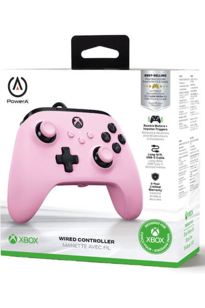 Powera Wired Gamepad for PC / Xbox One / Xbox Series Pink