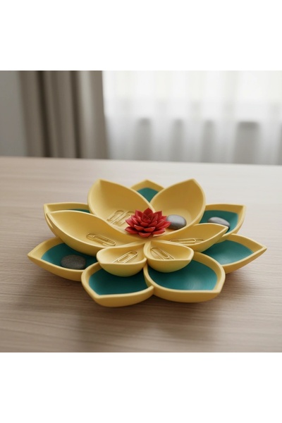 OEM 3D Printed Decorative Flower Bowl, Small Items Organizer