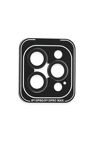 Generic Brand iPhone 15 Pvd Metal Camera Lens - Black