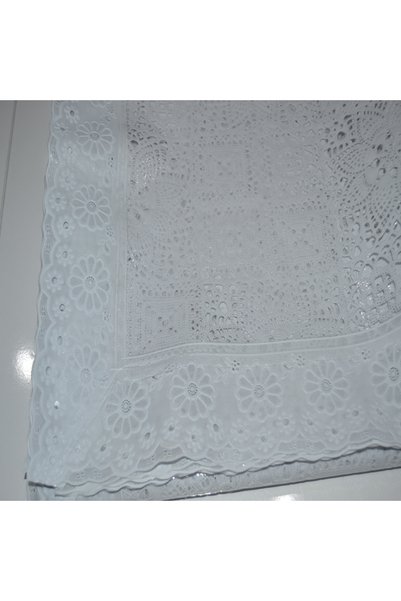 ERKSOLHOME LACE LÜX PVC KAPLAMALI DANTEL KENARLI MASA ÖRTÜSÜ