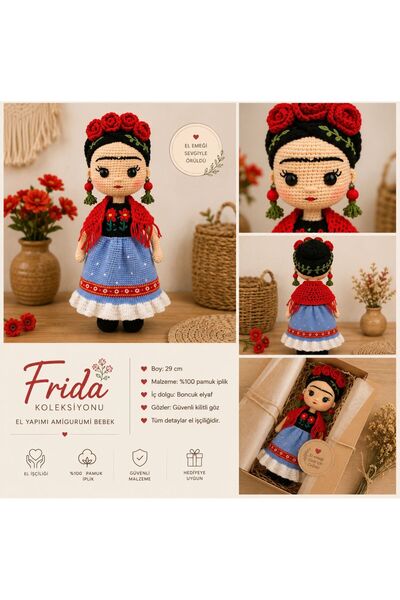 DİBA CONCEPT FRİDA KAHLO ÖRGÜ BEBEK