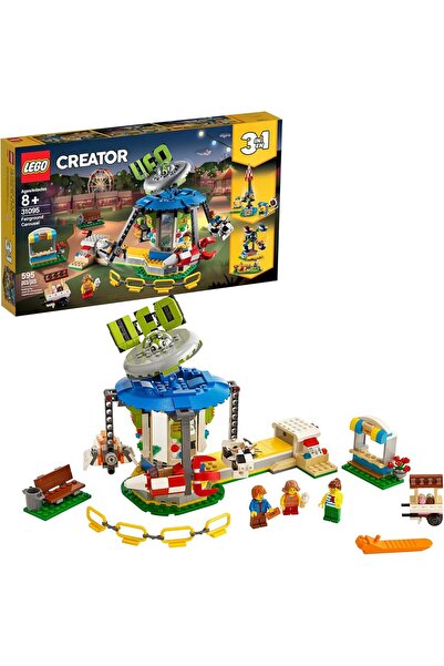 LEGO مجموعة بناء كرياتور 3 في 1 فير جراوند كاروسيل 31095، إصدار جديد 2019 (59...
