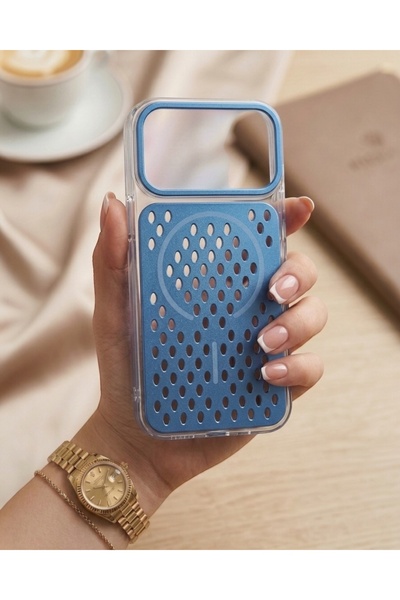 KILIF HOUSE Iphone 17 Pro Max Kamera Çerçeveli Parmak İzi Tutmayan Izgara Tas...