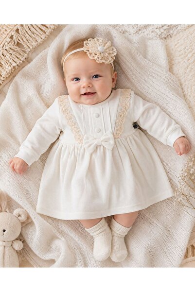 MİNSTY Waffle Lace Long Sleeve Dress