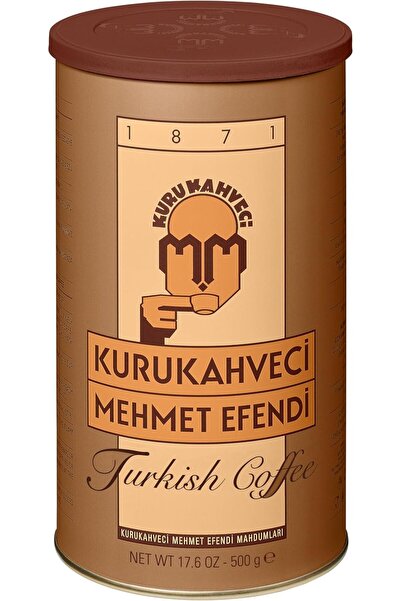 Mehmet Efendi قهوة تركية من كوروكاهفيشي مهمت أفندي، مطحونة، في علبة من حبوب ا...