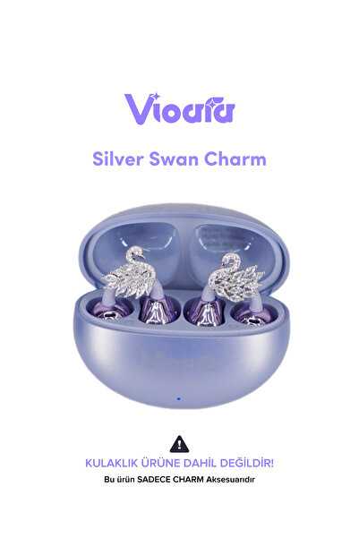 Vioara Charms Clip-On Headphone Compatible Charm Ornament (2 Pcs)