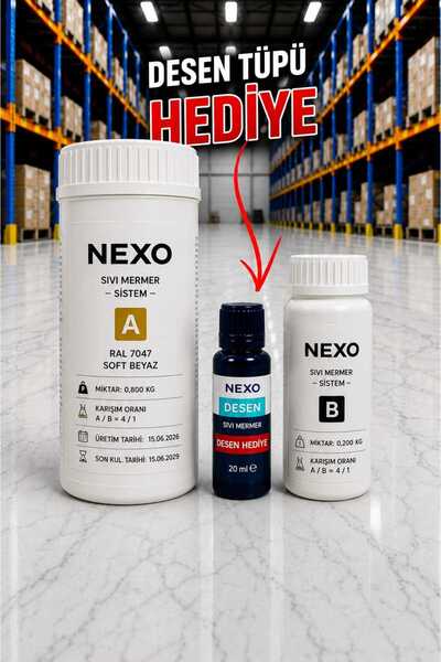 Nexo Sıvı Mermer Soft beyaz * RAL 7047 *