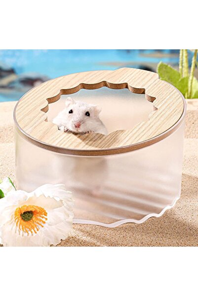 Arabest Hamster Sand Bath Box,Small Animal Shower,Digging Room Litter Box wit...