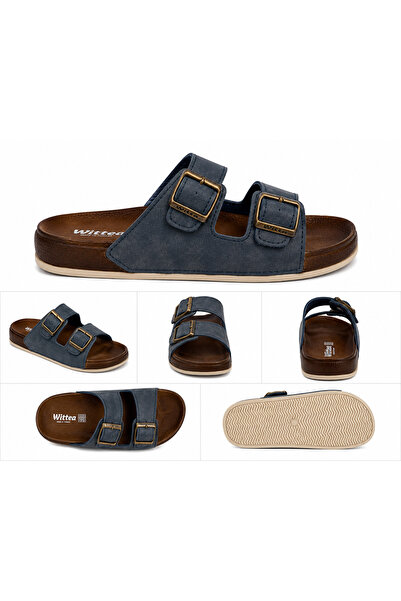 TONNY STEP Tonny Spet Dubai̇ 9 Leather Orthopedic Stylish Daily Buckle Slippers