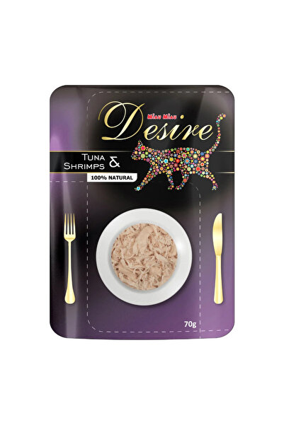 Desire Hrană umedă pentru pisici File de ton cu creveți în bulion 70g