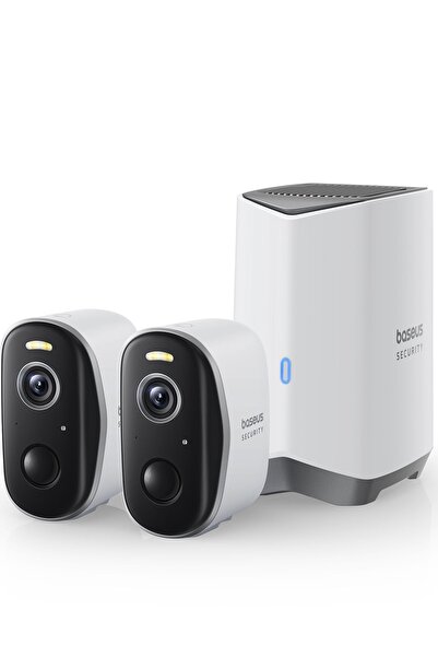 Baseus Kit de supraveghere video wireless Security N1 Plus, 2 camere, Alb