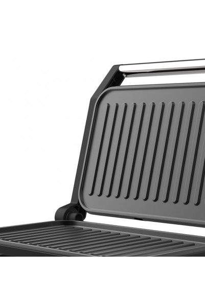 ROHNSON Sandwich maker R2118, 23x14.5 cm, 1000W, tava colectare grasime ,deschidere 90°, invelis ceramic ,negru