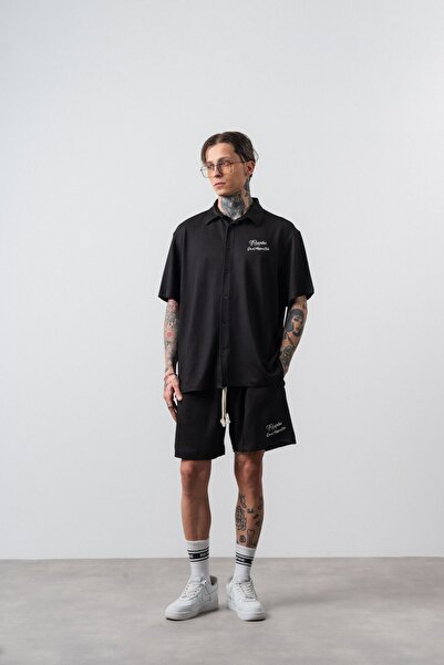 Respire Set Res Club Regular Fit Negru