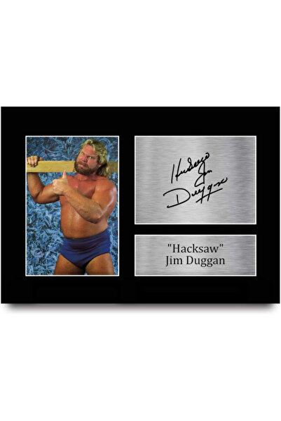 HWC Trading صورة موقعة ومطبوعة لـ جيم دوجان من هاكسو، هدايا للمعجبين بـ WWE و...