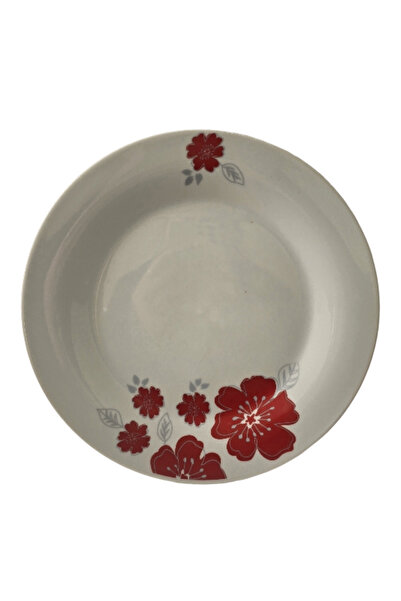 Cesiro Dinner plate, 23 cm, Cesiro, Porcelain, White with red flowers