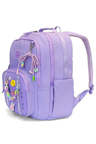 Coral High Rucsac școlar cu detalii liliac 24405