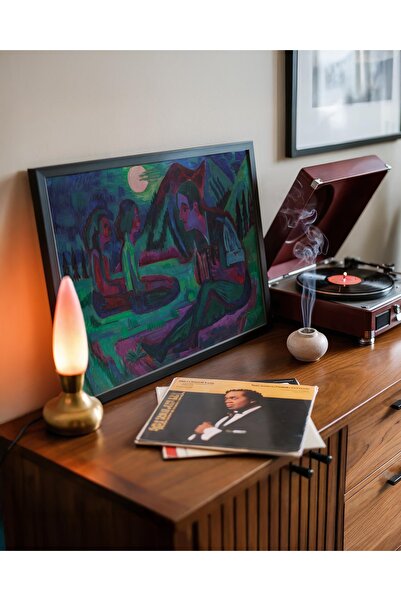 Pegziz Ernst Ludwig Kirchner Slika čoveka koji svira harmoniku u mesečini | U...